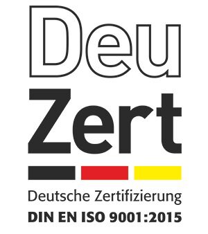 Siegel der Zertifizierung nach ISO